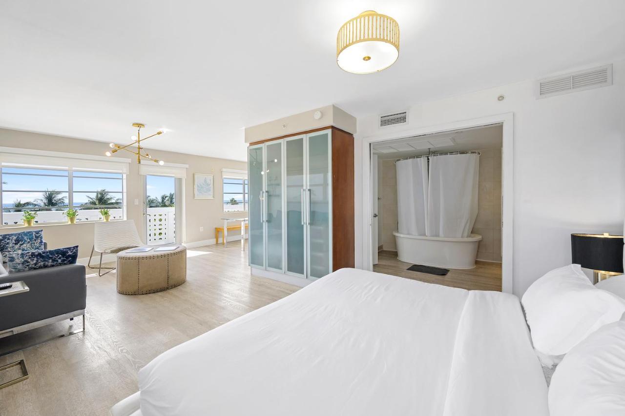 Ocean Drive Apartments With Rooftop Pool, South Beach, Miami ميامي بيتش المظهر الخارجي الصورة